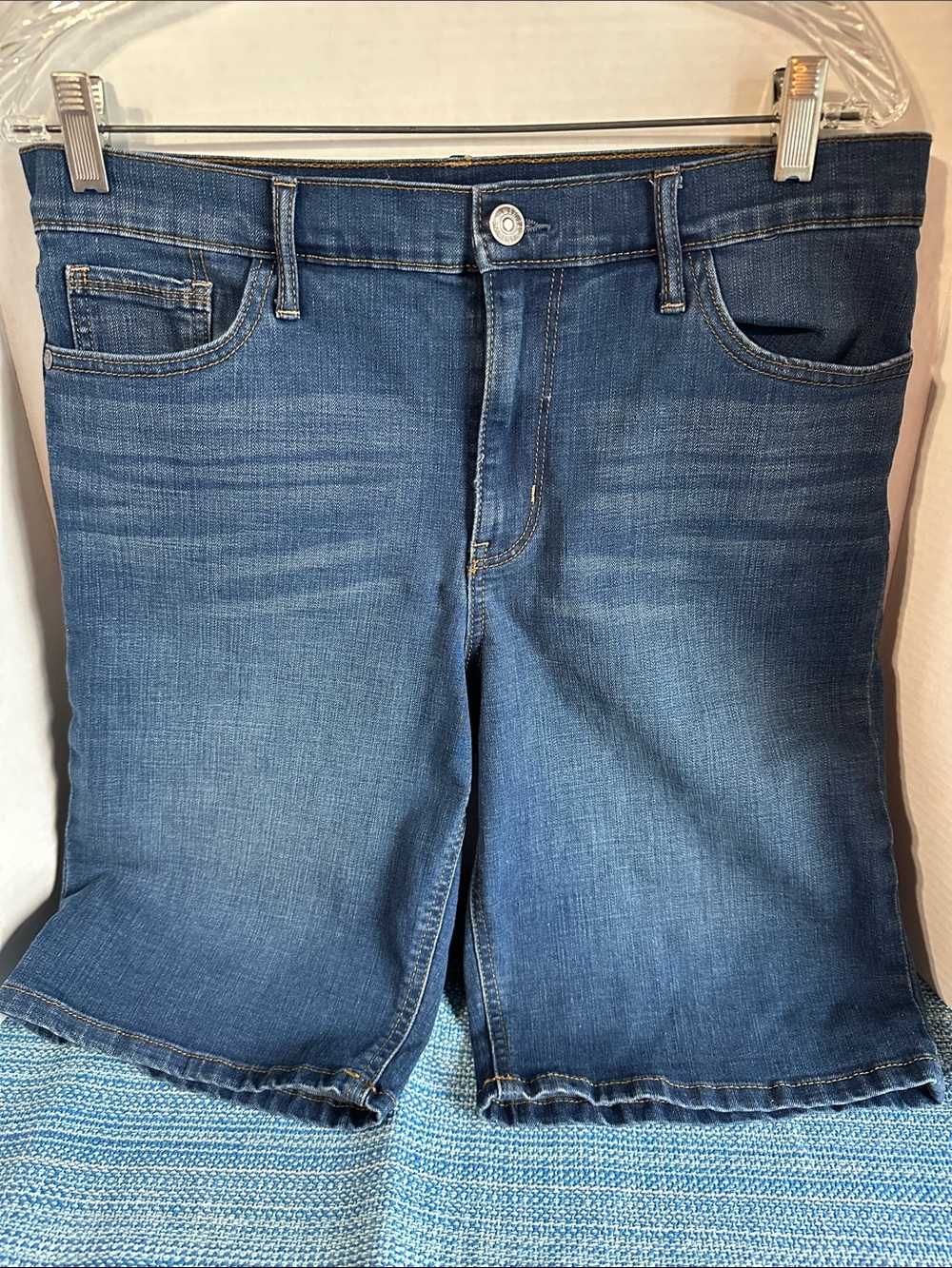 Vintage America Blue Denim Jean Shorts
